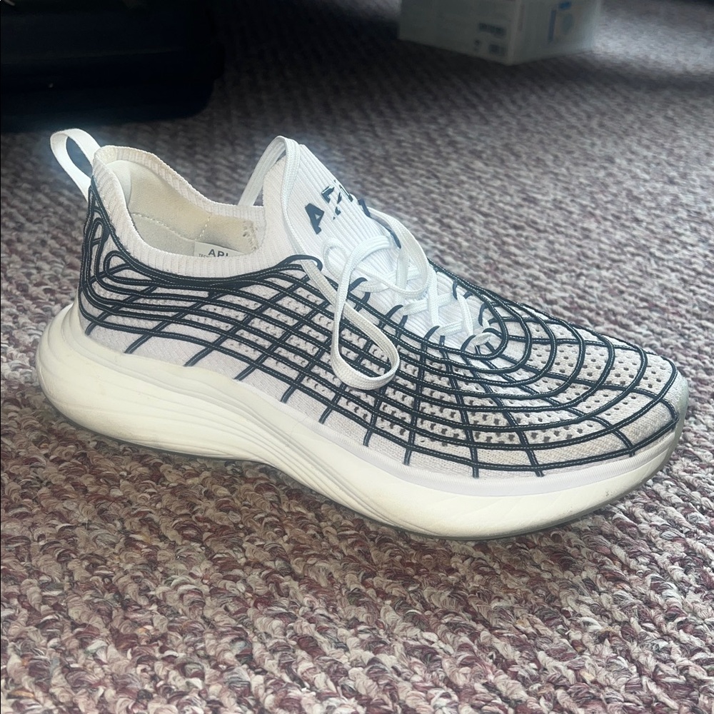 APL Women's Black and White Athletic Shoes